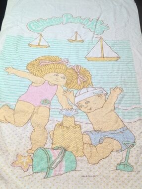 Vintage Original Cabbage Patch Kids Beach Towel